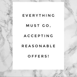 Accepting all reasonable offers❤️ moving soon!